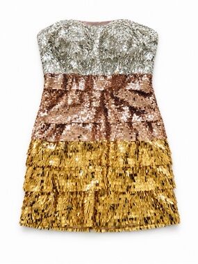 bebe gold fringe dress | Dresses | Bebe prom dress ideas